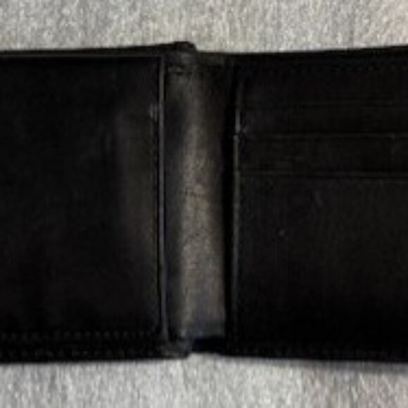 MEN’S WALLET, BLACK LEATHER BI-FOLD, JERRY GARCIA DESIGN, RARE - Picture 5 of 10